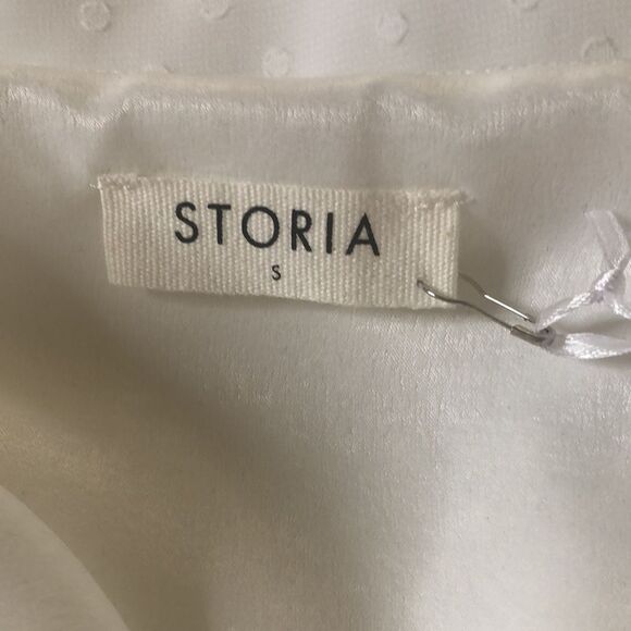 NEW Storia White Ruffled Tiered Slip Dress Sz S NWT Soft Girl, Romantic, Y2K - Picture 8 of 13